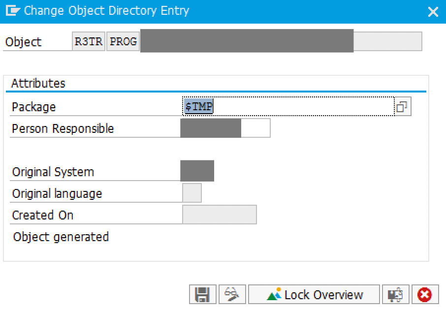 Convert Local Objects to Transportable Objects